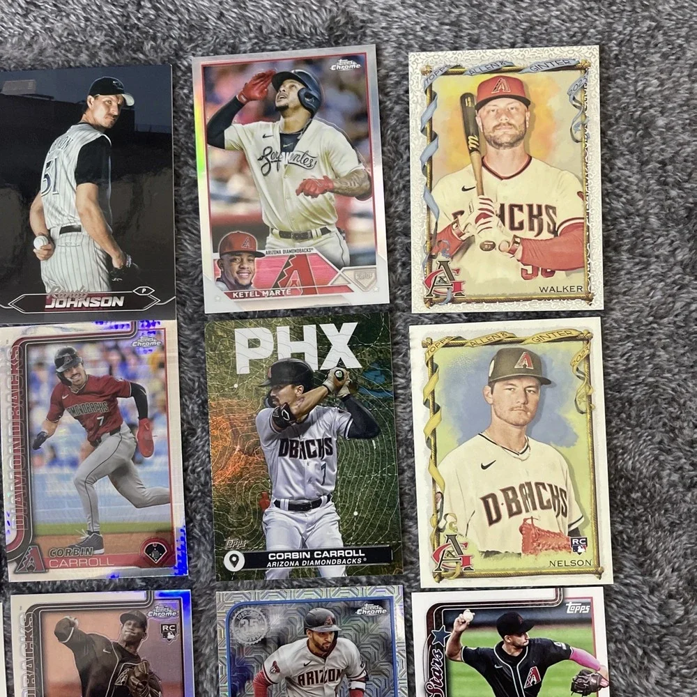 Arizona Diamondbacks Baseball 23 Card Lot‎ - Rookies, Stars, Inserts, Parallels